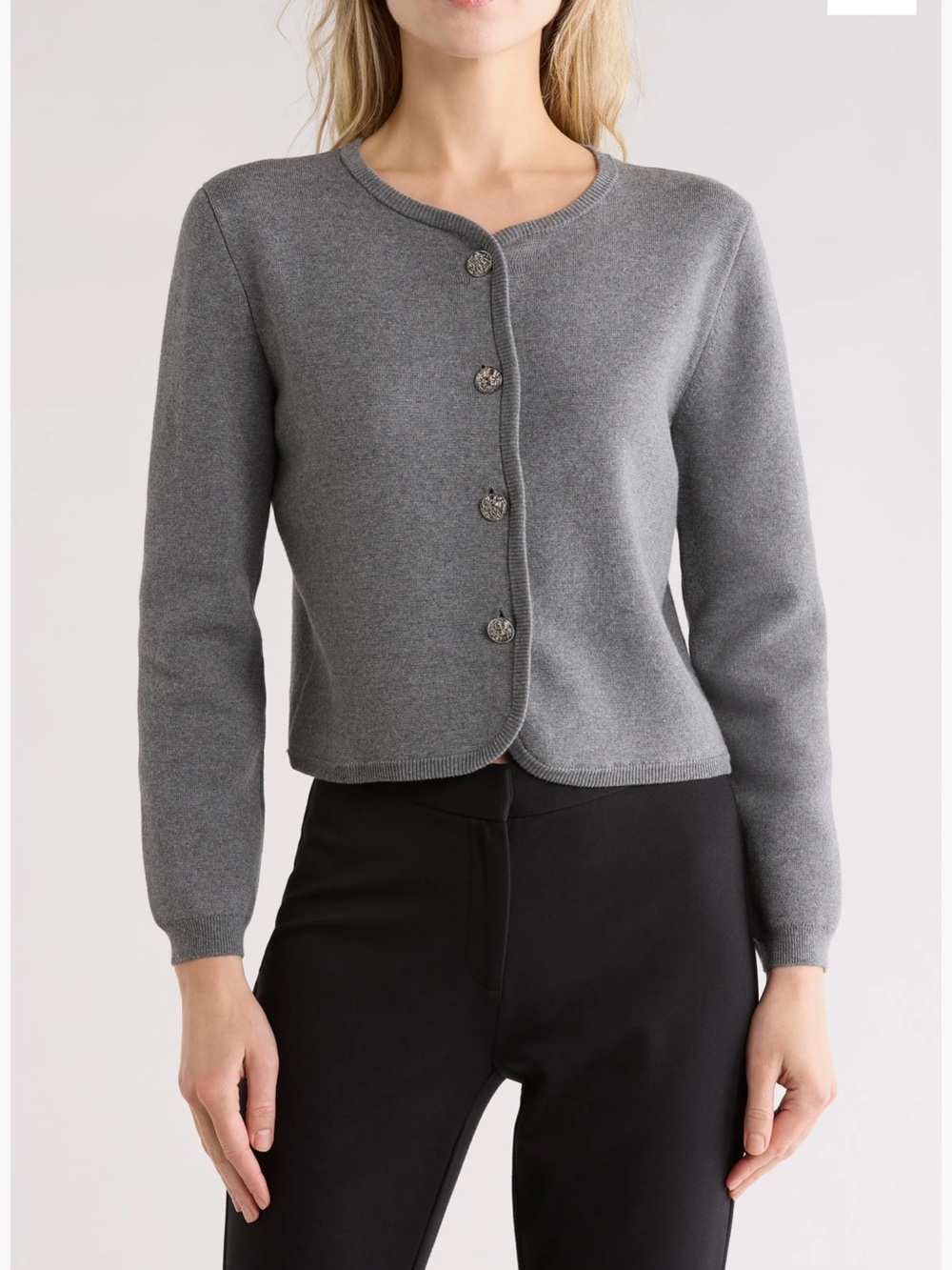 New rag & bone Dee Cotton Blend Crop Cardigan